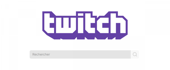 logo twitch and search bar